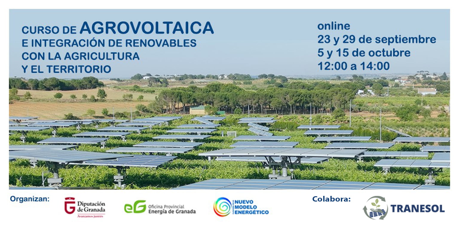 TRANESOL Curso Agrovoltaica Renovables TRANESOL-Curso de Agrovoltaica