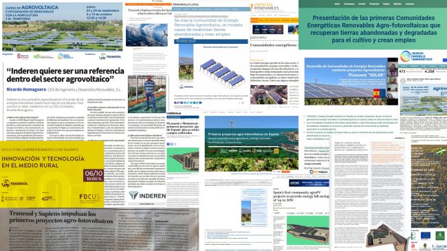 Eventos Agrovoltaica TRANESOL INDEREN-Collage de eventos-TRANESOL